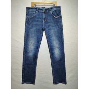 TK Axel Athletic Fit Men's Size 36x34 Denim Jeans Medium Wash Blue